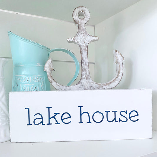 Small Lake House Sign