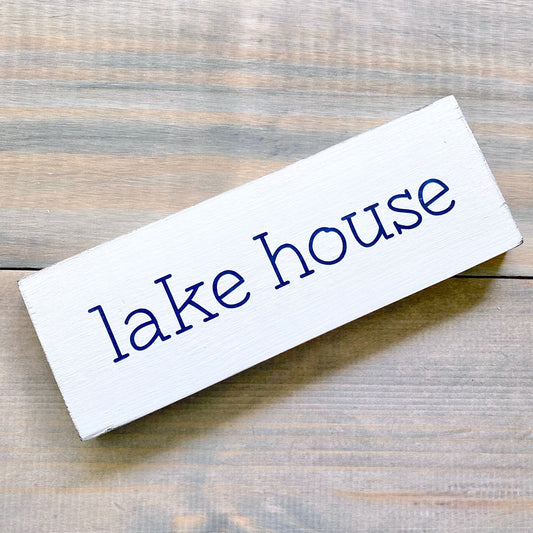 Small Lake House Sign