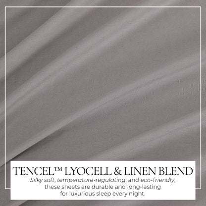 TENCEL™ Lyocell & Linen Blend Sheet Set - Magdalena Collection