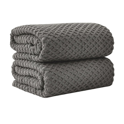 Cotton Diamond Waffle Weave Bath Towel Set - Grayson Collection