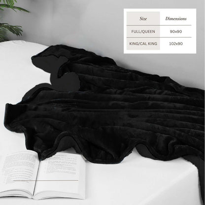 Velvet Plush Sherpa Bed Blanket - Sherpa Fleece Collection