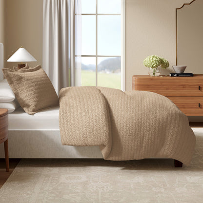100% Cotton Honeycomb Waffle Duvet Set - Mattea Collection