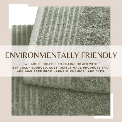 4 Pack Cotton Bath Towels - Kasper Collection