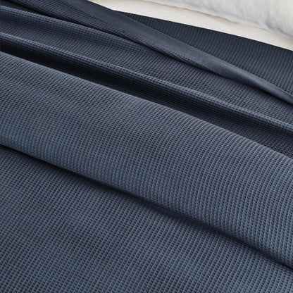 100% Cotton Small Waffle Weave Blanket - Hazel Collection