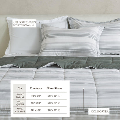 Reversible Comforter Set - Odette Collection