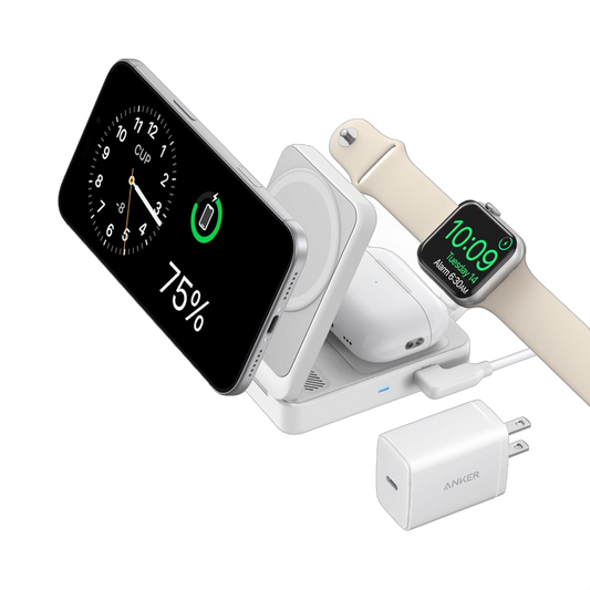 Wireless Charging Station (Foldable 3-in-1)