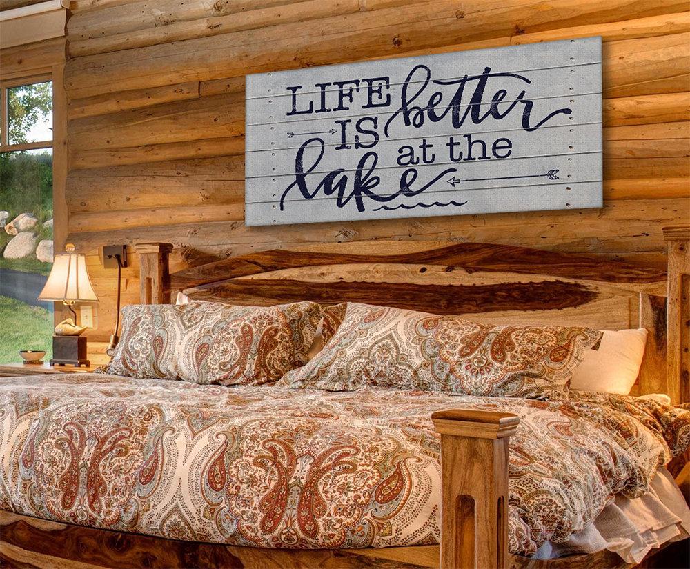 Life Is Better At The Lake - Canvas