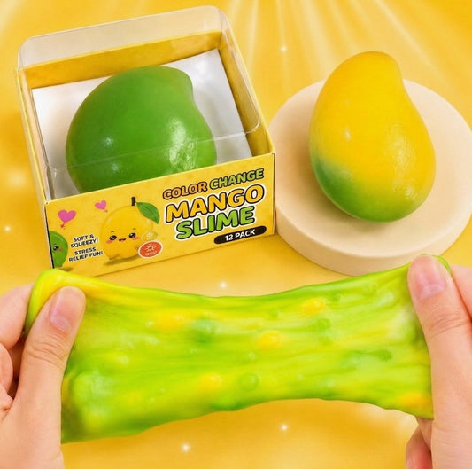 Mango Squeeze Crunchy Color Change Squishy