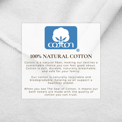 Cotton Border-Stitched 6-Piece Towel Set - Valery Collection