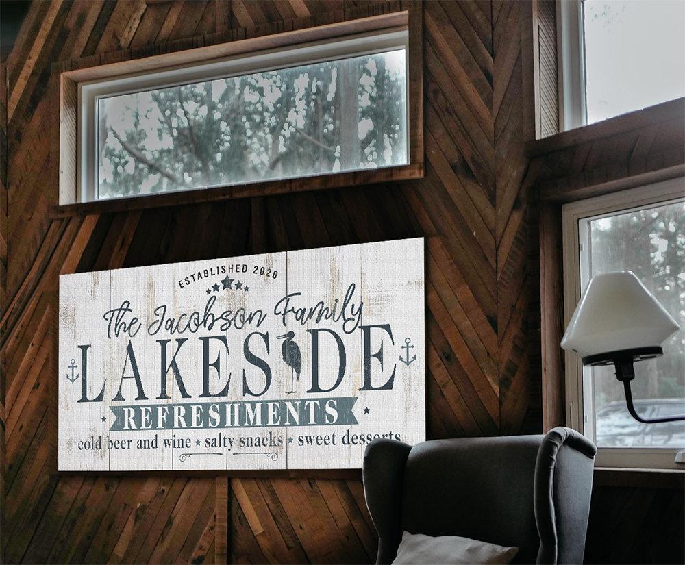 Personalized - Lakeside Refreshments - Canvas