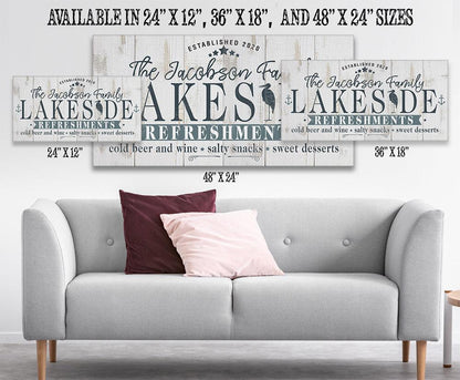 Personalized - Lakeside Refreshments - Canvas