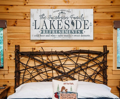 Personalized - Lakeside Refreshments - Canvas