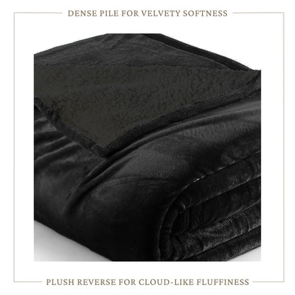 Velvet Plush Sherpa Bed Blanket - Sherpa Fleece Collection