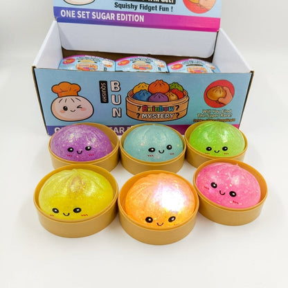 Light-Up Glitter Dumpling Squishy Fidget Toy