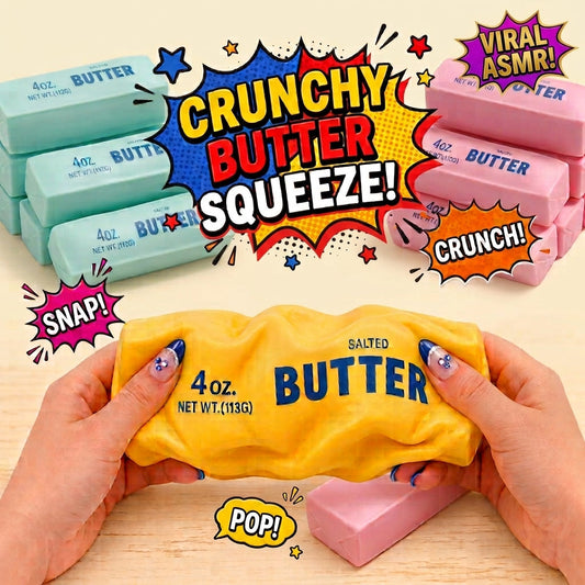 Crunchy Butter Squeeze Squishy Fidget Toy