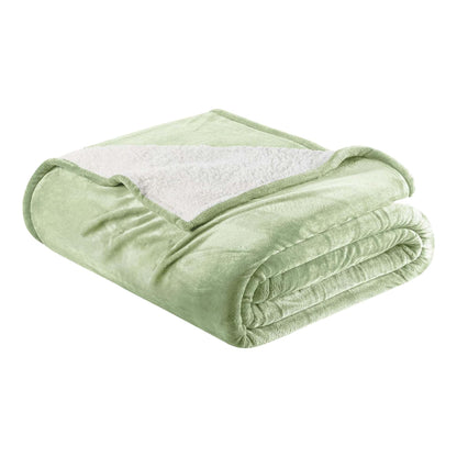 Velvet Plush Sherpa Bed Blanket - Sherpa Fleece Collection